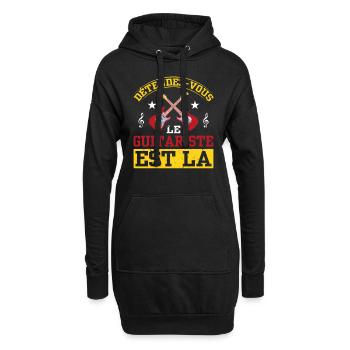 Détendez-vous Le Guitariste Est Là - Sweat-shirt à capuche long Femme - noir - Devant
