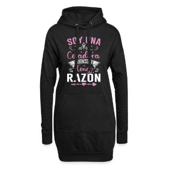 Je Suis Un Directeur Et J'ai Toujours Raison - Sweat-shirt à capuche long Femme - noir - Devant