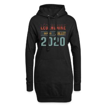 Légendaire Depuis Juillet 2020 Anniversaire Cadeau - Sweat-shirt à capuche long Femme - noir - Devant