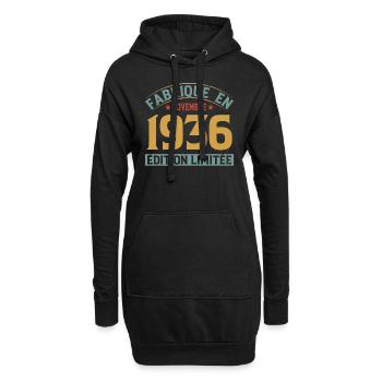 Fabriqué En Novembre 1936 Édition Limitée - Sweat-shirt à capuche long Femme - noir - Devant
