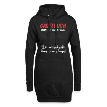 30th Birthday Fun Party Guest Book Funny Gift - Hoodie-Kleid - Schwarz - Vorne