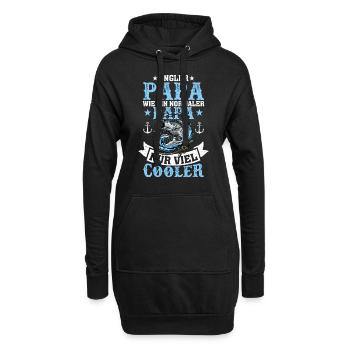 Men's Fisherman Dad Fishing Birthday Gift - Hoodie-Kleid - Schwarz - Vorne
