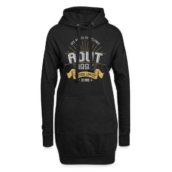 Août 1992 31 Ans Anniversaire Vintage Cadeau - Sweat-shirt à capuche long Femme - noir - Devant