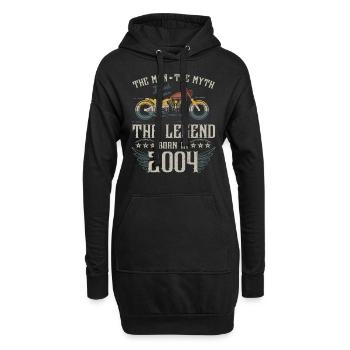 Der Mann der Mythos die Legende geboren im Jahr 2004 Geschenk - Hoodie-Kleid - Schwarz - Vorne