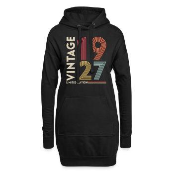 édition limitée millésime 1927 - Sweat-shirt à capuche long Femme - noir - Devant