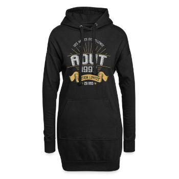 Août 1997 26 Ans Anniversaire Vintage Cadeau - Sweat-shirt à capuche long Femme - noir - Devant