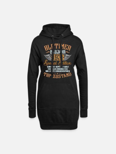 Oldtimer Baujahr 1931 - Opa Oma Vintage Geschenk - Hoodie-Kleid - Schwarz