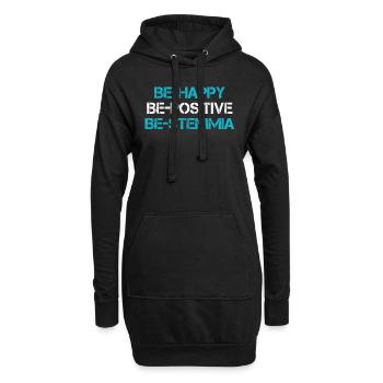 Geschenkideen für lustige Details - Hoodie-Kleid - Schwarz - Vorne