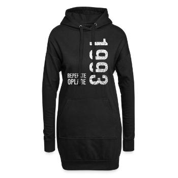 Legenden werden 1993 geboren - Hoodie-Kleid - Schwarz - Vorne