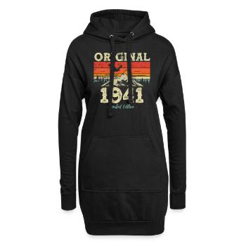 1941 Geburtstagsgeschenk Limitierte Edition - Hoodie-Kleid - Schwarz - Vorne
