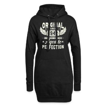Birthday present: Born 1942 - 81 years - Hoodie Dress - black - Front