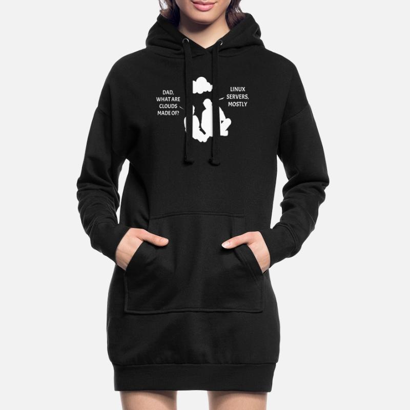 Linux Server Cloudscape Hoodie-Kleid