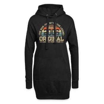 Legendärer Jahrgang '06 - Hoodie-Kleid - Schwarz - Vorne