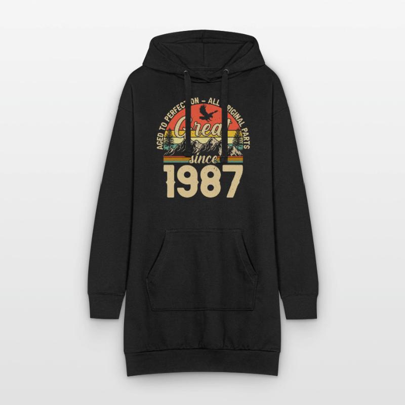 1987 - Eine Legende wird 37 Hoodie-Kleid