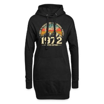 Né en 1972 - 52e anniversaire légendaire - Sweat-shirt à capuche long Femme - noir - Devant
