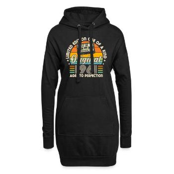 Légende d’anniversaire vintage 1961 - Sweat-shirt à capuche long Femme - noir - Devant