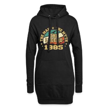 1985 Geburtstag geboren im Jahr 1985 Retro Vintage - Hoodie-Kleid - Schwarz - Vorne