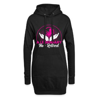 Doula Hebamme Geburtshelferin Geschenk - Hoodie-Kleid - Schwarz - Vorne