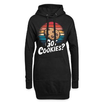 Cookies Cookie Biscuits Biscuits Chocolate - Hoodie Dress - black - Front