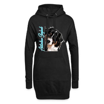 Berger australien DA Wilsigns Race de chiens australien - Sweat-shirt à capuche long Femme - noir - Devant