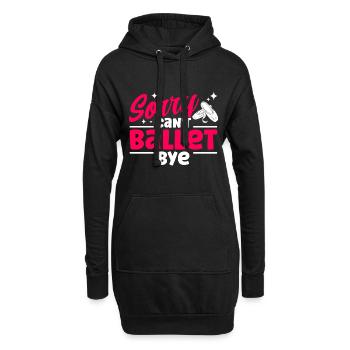 Ballett tanzen Ballerina Ballett Tänzerin Geschenk - Hoodie-Kleid - Schwarz - Vorne