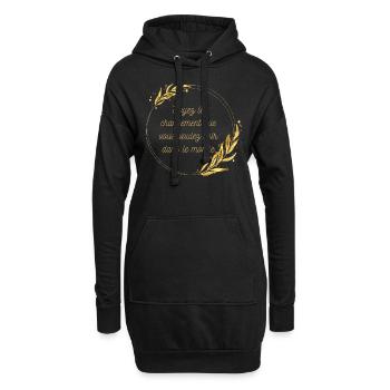 Soyez le changement que vous voulez voir - Sweat-shirt à capuche long Femme - noir - Devant