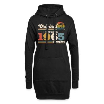 59. Geburtstag Legende Oktober 1965 Jahrgang 65 - Hoodie-Kleid - Schwarz - Vorne