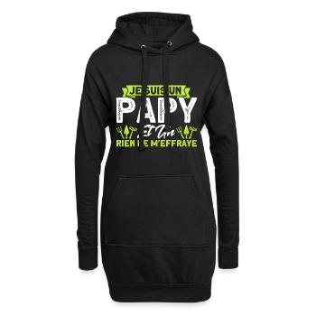 Gärtner Schrebergarten Gartenarbeit Geschenk - Hoodie-Kleid - Schwarz - Vorne