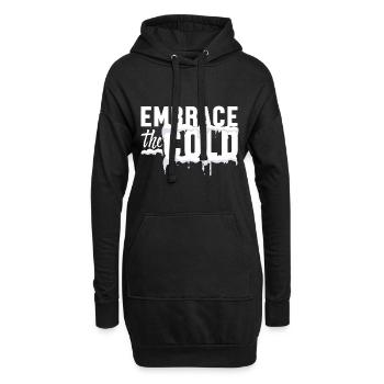 Eisbaden Atmen Atemübungen Breathe Yoga - Hoodie-Kleid - Schwarz - Vorne
