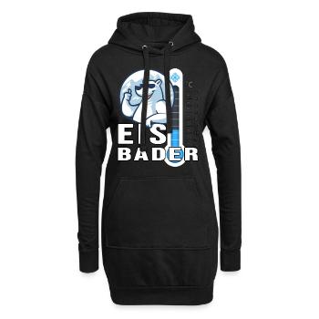 winterbader eisbär ice cool eisbader cold temp - Sweat-shirt à capuche long Femme - noir - Devant