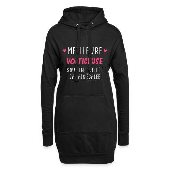Souvent imitée Meilleure Voltigeuse - Sweat-shirt à capuche long Femme - noir - Devant