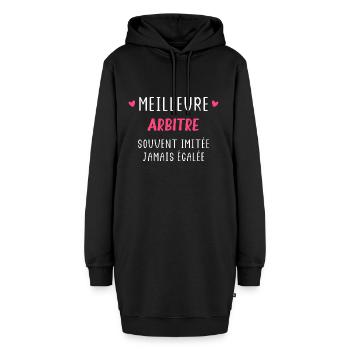 Souvent imitée Meilleure arbitre - Sweat-shirt à capuche long Femme - noir - Devant