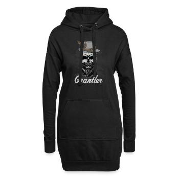 Bayern Grantler Bayer Bayrisch Spruch - Hoodie-Kleid - Schwarz - Vorne