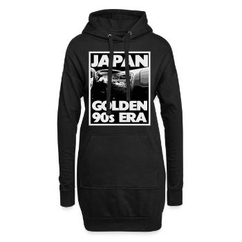 Japan Goldene Ära der 90er Jahre - Auto - Hoodie-Kleid - Schwarz - Vorne