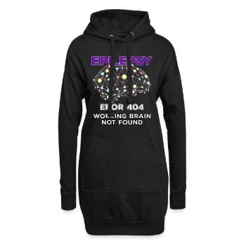 lustiger epilepsie witz - Hoodie-Kleid - Schwarz - Vorne