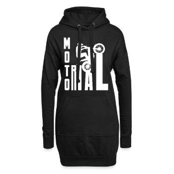 Moto Trial Nachrichten - Trial Bike Rider - Hoodie-Kleid - Schwarz - Vorne