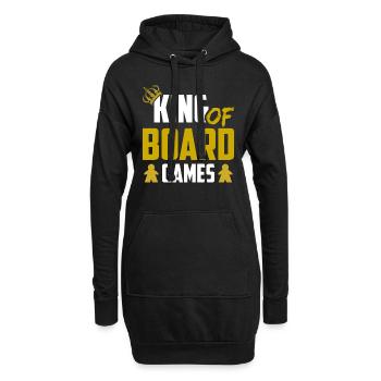 Brettspiel Nerd Geschenke Board Games - Hoodie-Kleid - Schwarz - Vorne
