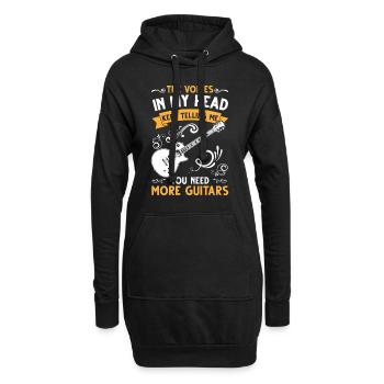 Musicien Guitariste Cadeau Guitariste - Sweat-shirt à capuche long Femme - noir - Devant