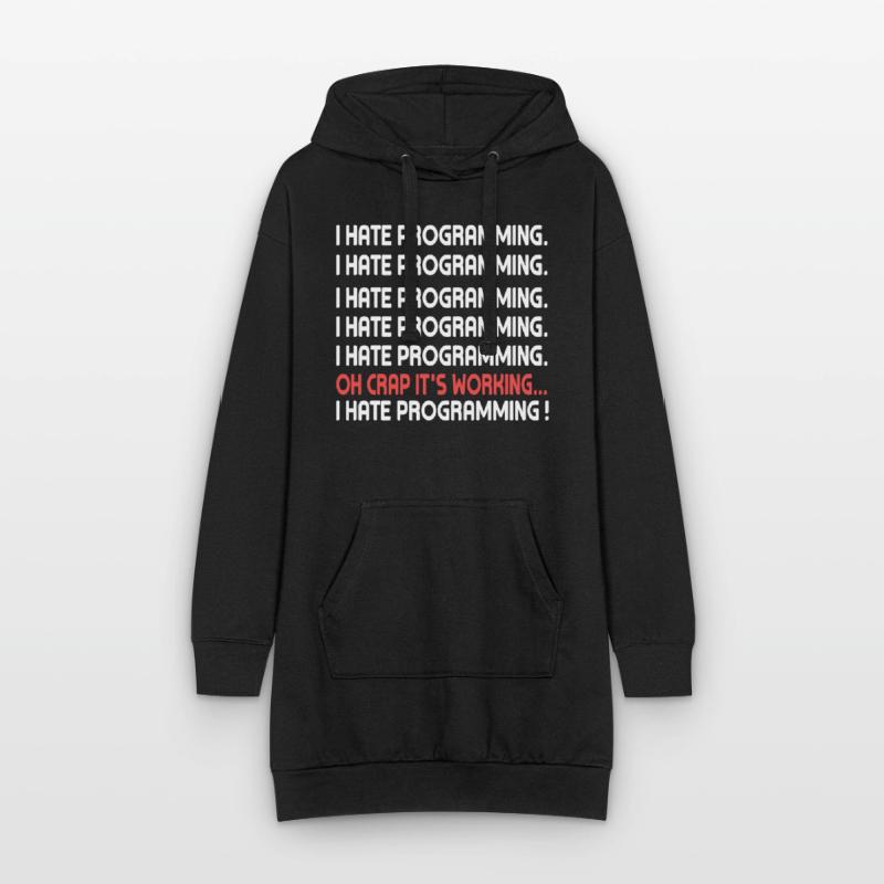 Programme de codage de programmation PC Ordinateur Internet Sweat-shirt à capuche long Femme