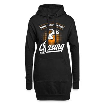 Running Semi-Marathon Jogging Cadeau - Sweat-shirt à capuche long Femme - noir - Devant