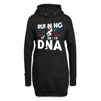 Semi-marathon Running Jogging Cadeau - Sweat-shirt à capuche long Femme - noir - Devant