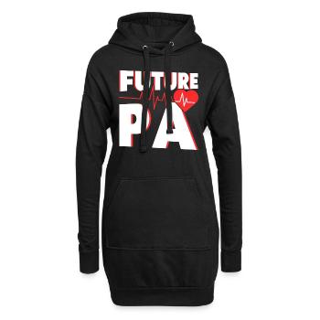 Études en éducation médicale Étudiant en médecine - Sweat-shirt à capuche long Femme - noir - Devant