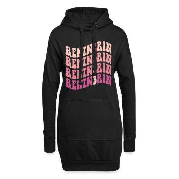 Rentner 2023 Retro Rente Ruhestand Pension Frauen - Hoodie-Kleid - Schwarz - Vorne