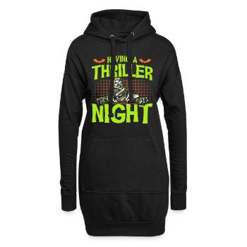 Horreur Halloween Thriller Nuit Maman Creepy - Sweat-shirt à capuche long Femme - noir - Devant