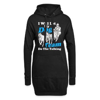 Traîneau à chiens Traîneau à chiens Traîneau à chiens - Sweat-shirt à capuche long Femme - noir - Devant