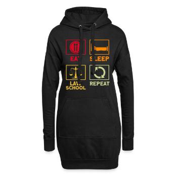 Faculté de droit Avocat Avocat en droit - Sweat-shirt à capuche long Femme - noir - Devant