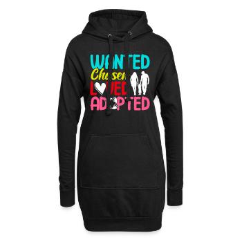 Adoption of children Adoption foster parents - Hoodie Dress - black - Front
