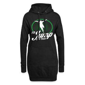 Extremsport Bungee Springen Bungee Springer - Hoodie-Kleid - Schwarz - Vorne