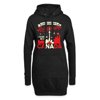 Fêtes du Canada Racines canadiennes - Sweat-shirt à capuche long Femme - noir - Devant