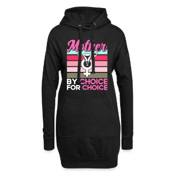 Égalité des sexes Égalité des sexes - Sweat-shirt à capuche long Femme - noir - Devant